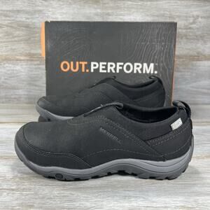 Merrell Women’s MURREN MOC WATERPROOF Black Leather Mule Clogs Size 6.5